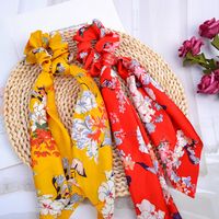 New Fashion Printing Tassel Knotted Hair Scrunchies Set main image 4