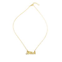 Simple Letter Stitching Word Pendant Necklace main image 6