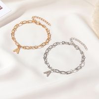 Fashion Letter Thick Chain Letter Anklet Wholesale main image 4