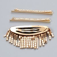 Fashion Full Diamond Tassel Hairpin Set main image 5