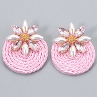 Fashion Colorful Round Braided Earrings Wholesale main image 5