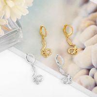 Fashion Snake-shaped Diamond-studded Earrings main image 5