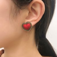 Fashion Multicolor Retro Heart-shape Earrings main image 1