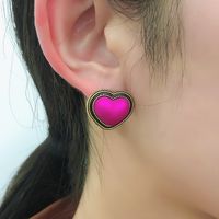 Fashion Multicolor Retro Heart-shape Earrings main image 6