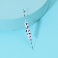 Punk Fashion Letter Diamond Earrings main image 5