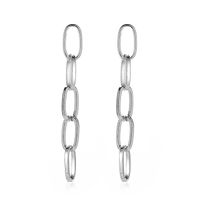 Simple Geometric Tassel Metal Chain Earrings Wholesale sku image 2