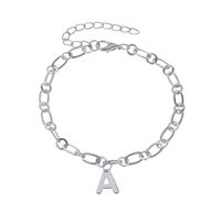 Fashion Letter Thick Chain Letter Anklet Wholesale sku image 2