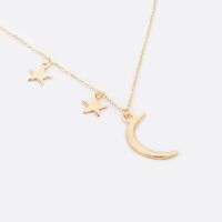 Simple Star And Moon Pendant Necklace sku image 1