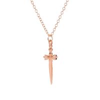 Simple Retro Cross Alloy Necklace sku image 2