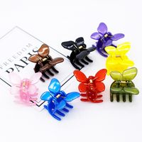 Korean Small Butterfly Plastic Hair Clip main image 6