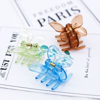 Korean Small Butterfly Plastic Hair Clip main image 5