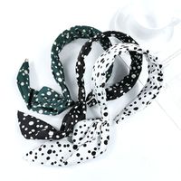 Korean Simple Polka Dot Bow Ribbon Headband main image 4