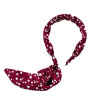 Korean Simple Polka Dot Bow Ribbon Headband main image 6