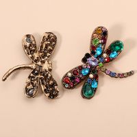Fashion Dragonfly Colorful Diamond Earrings main image 6