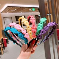 Korean Candy-colored Bow-knot Headband Wholesale main image 2