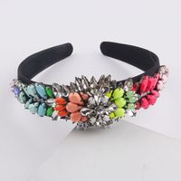 Fashion Baroque Diamonds Colorful Headband main image 2