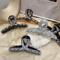 Korean Diamond-studded Pearl Cross-disc Hair Shark Clip main image 1