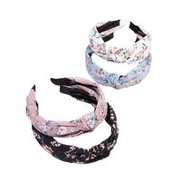 Fashion Retro Chiffon Printing Floral Headband main image 6