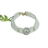 Retro Mehrschichtige Perlen Strass Halskette main image 6