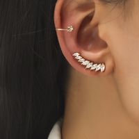 Wholesale Jewelry Fashion Geometric Alloy No Inlaid Plating Earrings sku image 9