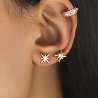 Wholesale Jewelry Fashion Geometric Alloy No Inlaid Plating Earrings sku image 10
