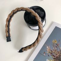 Korean Woven Rhinestone Wide-sided Headband sku image 3