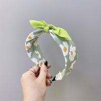 Children's Fabric Floral Fruit Colorful Bowknot Wide-sided Sponge Headband sku image 17