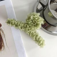 Korean Lace Candy Color Large Hair Clip sku image 2