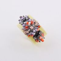 Baroque Gorgeous Diamond-studded Color Geometric Leather Bracelet sku image 1