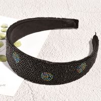 Fashion Baroque Handmade Bead Rhinestone Wide-brimmed Headband sku image 2