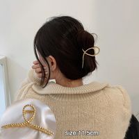 Grande Pince À Cheveux Coréenne En Métal Simple sku image 5