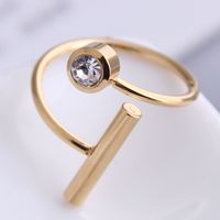 Fashion Hip-hop Simple Stainless Steel Ring main image 1