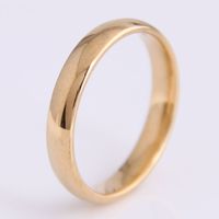 Simple Style Round Solid Color Stainless Steel Rings In Bulk sku image 1