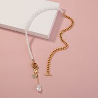 Simple Diamond Butterfly Long Pendant Necklace main image 3