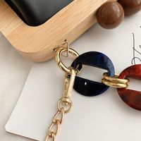 جديد الكورية الأزياء الخشب قفل قذيفة حقيبة main image 3