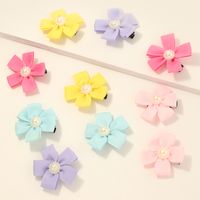 Korean Children's Cute Flowers Hair Clip Set main image 1