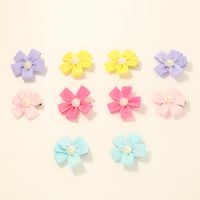Korean Children's Cute Flowers Hair Clip Set main image 3