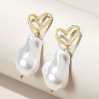 Boucles D&#39;oreilles En Perles D&#39;amour Sauvage De La Mode Coréenne main image 5