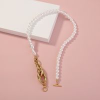 Simple Pure White Highlight Pearl Necklace main image 4