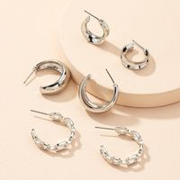 Retro Geometric Chain Earrings main image 4