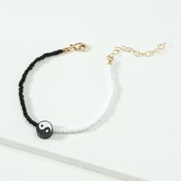 Bracelet À La Mode En Perles Noires Et Blanches main image 1