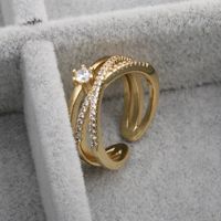 Fashion Geometric Open Copper Ring Wholesale main image 5