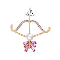 Korean Pearl Alloy Rhinestone Brooch Wholesale main image 1