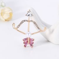 Korean Pearl Alloy Rhinestone Brooch Wholesale main image 4