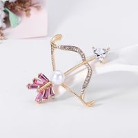 Korean Pearl Alloy Rhinestone Brooch Wholesale main image 5