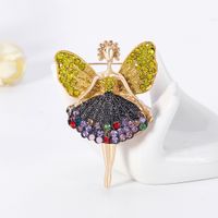 Retro Butterfly Elf  Alloy Rhinestone Brooch main image 4