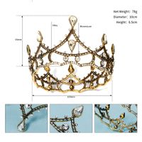 Baroque Retro Alloy Diamond Crown main image 6