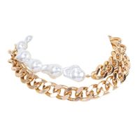 Fashion Special-shaped Pearl Multi-layer Necklace sku image 1