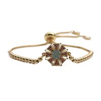 Simple Colorful Inlaid Zircon Bracelet Wholesale sku image 2