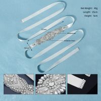 Cinturón De Cuentas De Arroz De Diamantes De Imitación De Perlas Simples De Moda sku image 1